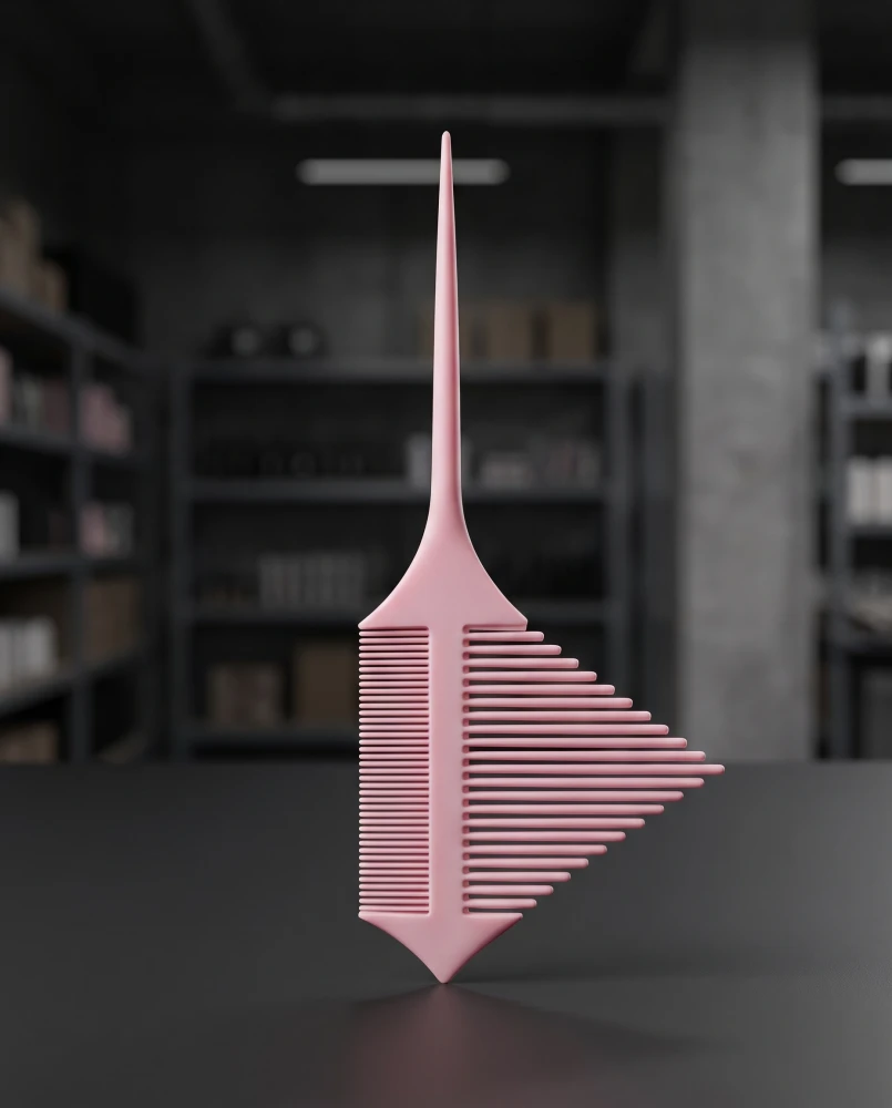 Grzebień 3D do pasemek i balejażu ze szpikulcem – różowy.jpg