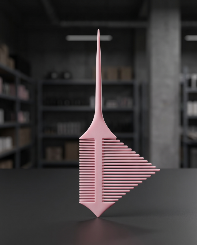 Grzebień 3D do pasemek i balejażu ze szpikulcem – różowy.jpg