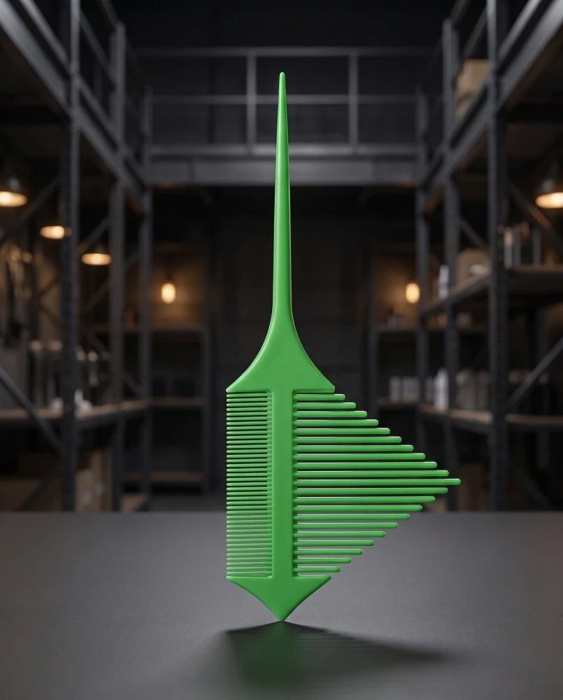 Grzebień 3D do pasemek i balejażu ze szpikulcem – zielony.jpg